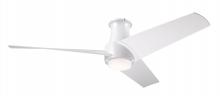 Modern Fan Co. AMB-FM-MW-56-MW-870-WC - Ambit Flush DC Fan- Matte White Finish; 56" Matte White Blades; 17W LED (Matte White Trim)