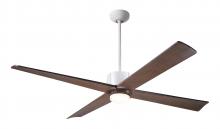 Modern Fan Co. NOU-MWGT-56-MG-271-WC - Nouveau DC Fan; Matte White Finish w/ Graphite; 56" Mahogany Blades; 17W LED; Wall Control