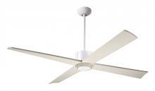 Modern Fan Co. NOU-MWGT-56-WW-NL-WC - Nouveau DC Fan; Matte White Finish w/ Graphite; 56" Whitewash Blades; No Light; Wall Control