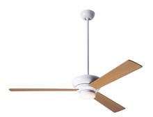 Modern Fan Co. ALT-GW-52-MP-271-002 - Altus Fan; Gloss White Finish; 52" Maple Blades; 17W LED; Fan Speed and Light Control (3-wire)