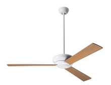 Modern Fan Co. ALT-GW-42-MP-NL-001 - Altus Fan; Gloss White Finish; 42" Maple Blades; No Light; Fan Speed Control