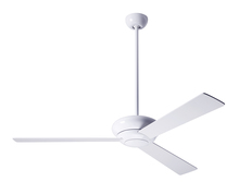 Modern Fan Co. ALT-GW-42-BK-NL-002 - Altus Fan; Gloss White Finish; 42" Black Blades; No Light; Fan Speed and Light Control (3-wire)