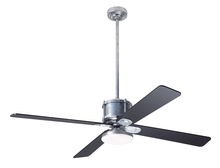 Modern Fan Co. IND-GV-50-BK-272-RC - Industry DC Fan; Galvanized Finish; 50" Black Blades; 20W LED Open; Remote Control