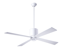 Modern Fan Co. LAP-GW-50-SV-NL-001 - Lapa Fan; Gloss White Finish; 50" Silver Blades; No Light; Fan Speed Control