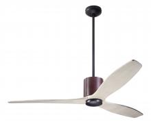 Modern Fan Co. LLX-DBCH-54-WW-NL-RC - LeatherLuxe DC Fan; Dark Bronze Finish with Chocolate Leather; 54" Whitewash Blades; No Light; R