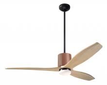 Modern Fan Co. LLX-DBTA-54-MP-271-WC - LeatherLuxe DC Fan; Dark Bronze Finish with Tan Leather; 54" Maple Blades; 17W LED; Wall Control