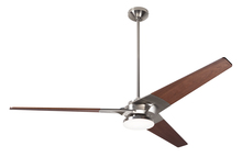 Modern Fan Co. TOR-BN-62-MG-272-002 - Torsion Fan; Bright Nickel Finish; 62" Mahogany Blades; 20W LED; Fan Speed and Light Control (3-