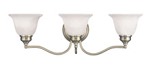 Livex Lighting 1353-01 - 3 Light Antique Brass Bath Light