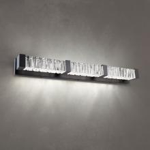 Schonbek Beyond BWS11238-CH - Guild 38in LED 3000K/3500K/4000K 120V-277V Bath Vanity & Wall Light in Polished Chrome with Clear