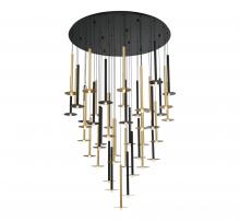 Lib & Co. US 12106-023 - Piatto, 44 Light Round LED Chandelier, Mixed