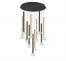 Lib & Co. US 12110-023 - Soffio, 11 Light Round LED Chandelier, Mixed