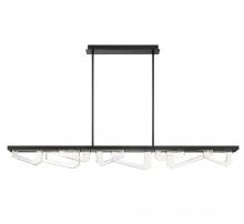 Lib & Co. US 12180-040 - Arezzo, Large Linear LED Chandelier, 
Painted Brushed Grey