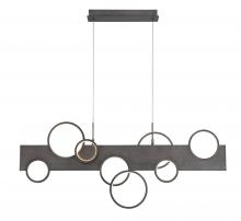 Lib & Co. US 12194-042 - Torino, 8 Light Linear LED Chandelier, Brushed Vintage Grey