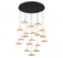 Lib & Co. US 12255-02 - Mantova, 19 Light Round LED Chandelier, Matte Black