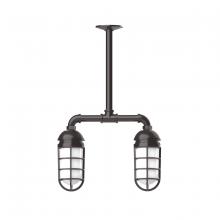 Montclair Light Works MSA050-51 - Vaportite 2-light Stem Hung Pendant Light