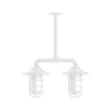 Montclair Light Works MSA052-44 - Vaportite 2-light Stem Hung Pendant Light