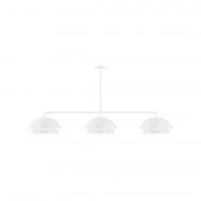 Montclair Light Works MSNX445-44-L12 - 3-Light Axis LED Linear Pendant, White