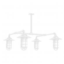 Montclair Light Works MSP052-44 - Vaportite 4-light Stem Hung Pendant Light