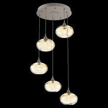 Hammerton  CHB0036-05-BS-OA-C01-E2 - Coppa Round 5pc Multi-Pendant