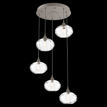 Hammerton  CHB0036-05-BS-OC-C01-E2 - Coppa Round 5pc Multi-Pendant