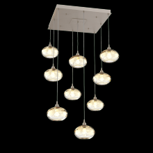 Hammerton  CHB0036-09-BS-OA-C01-E2 - Coppa Square 9pc Multi-Pendant