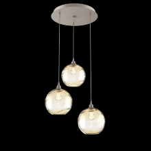 Hammerton  CHB0047-03-BS-OA-C01-E2 - Terra Round 3pc Multi-Pendant