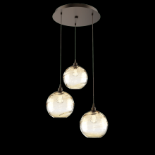 Hammerton  CHB0047-03-FB-OA-C01-E2 - Terra Round 3pc Multi-Pendant