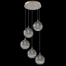 Hammerton  CHB0047-05-BS-OS-C01-E2 - Terra Round 5pc Multi-Pendant