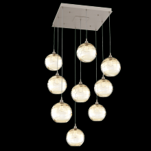 Hammerton  CHB0047-09-BS-OA-C01-E2 - Terra Square 9pc Multi-Pendant