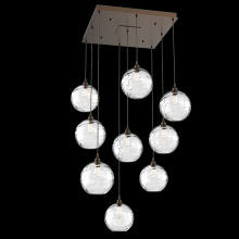 Hammerton  CHB0047-09-FB-OC-C01-E2 - Terra Square 9pc Multi-Pendant