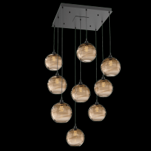 Hammerton  CHB0047-09-MB-OB-C01-E2 - Terra Square 9pc Multi-Pendant