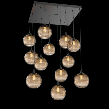 Hammerton  CHB0047-12-MB-OB-C01-E2 - Terra Square 12pc Multi-Pendant