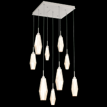 Hammerton  CHB0049-09-BS-RA-C01-L1 - Aalto Square 9pc Multi-Pendant