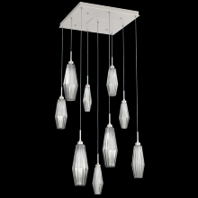 Hammerton  CHB0049-09-BS-RS-C01-L1 - Aalto Square 9pc Multi-Pendant