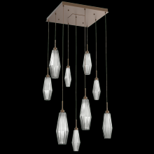 Hammerton  CHB0049-09-FB-RS-C01-L1 - Aalto Square 9pc Multi-Pendant