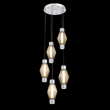 Hammerton  CHB0049-D5-CS-RB-C01-L3 - Mandrel Round 5pc Multi-Pendant - Aalto