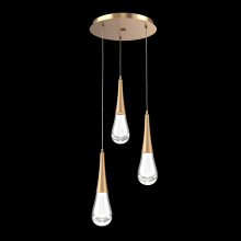 Hammerton  CHB0078-03-NB-C-C01-L3 - Raindrop Round 3pc Multi-Pendant