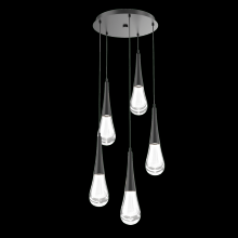 Hammerton  CHB0078-05-MB-C-C01-L1 - Raindrop Round 5pc Multi-Pendant