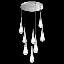 Hammerton  CHB0078-08-CS-C-C01-L1 - Raindrop Round 8pc Multi-Pendant