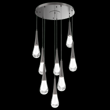 Hammerton  CHB0078-08-GP-C-C01-L1 - Raindrop Round 8pc Multi-Pendant