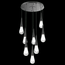 Hammerton  CHB0078-08-MB-C-C01-L3 - Raindrop Round 8pc Multi-Pendant