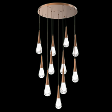 Hammerton  CHB0078-11-BB-C-C01-L3 - Raindrop Round 11pc Multi-Pendant