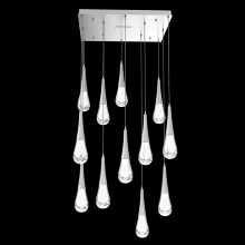 Hammerton  CHB0078-12-CS-C-C01-L3 - Raindrop Square 12pc Multi-Pendant