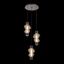 Hammerton  CHB0089-D3-FB-B-C01-L3 - Mandrel Round 3pc Multi-Pendant - Mesa