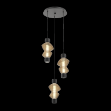 Hammerton  CHB0089-D3-MB-B-C01-L3 - Mandrel Round 3pc Multi-Pendant - Mesa