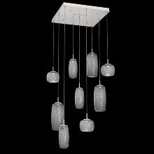 Hammerton  CHB0091-09-BS-S-C01-L1 - Vessel Square 9pc Multi-Pendant