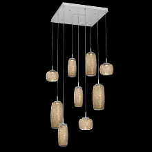 Hammerton  CHB0091-09-CS-B-C01-L1 - Vessel Square 9pc Multi-Pendant