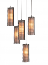 Hammerton  CHB0020-09-BB-F-C01-L3 - Downtown Mesh Square 9pc Multi-Pendant