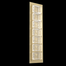 Hammerton  IDB0087-01-GB-TP-L2 - Tetro Indoor Sconce Medium - Novel Brass - Cast Glass - Clear