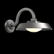 Hammerton  ODB0073-01-AG-O-L2 - Outdoor Farmhouse Sconce-Argento Grey-Blown Glass